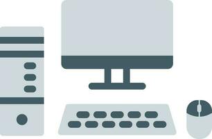 Computer icon vector image. Suitable for mobile apps, web apps and print media.