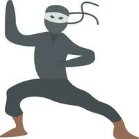 Ninjutsu icon vector image. Suitable for mobile apps, web apps and print media.