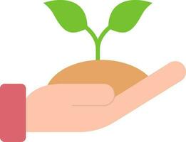 Planting icon vector image. Suitable for mobile apps, web apps and print media.