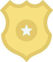 Police Badge icon vector image. Suitable for mobile apps, web apps and print media.