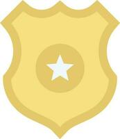 Police Badge icon vector image. Suitable for mobile apps, web apps and print media.