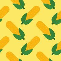 corn seamless pattern vector illustration