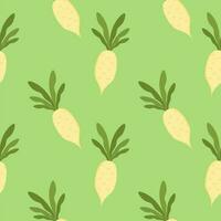 turnip seamless pattern vector illustration