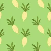 turnip seamless pattern vector illustration