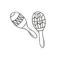 Mexican maracas icon, music and instrument, sound sign vector graphics on a white background.