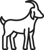 Goat icon vector image. Suitable for mobile apps, web apps and print media.