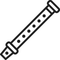 Flute icon vector image. Suitable for mobile apps, web apps and print media.