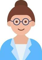 Female Professor icon vector image. Suitable for mobile apps, web apps and print media.