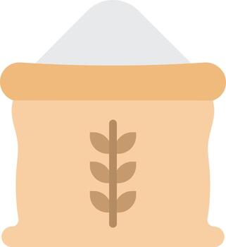 Flour bag icon vector image. Suitable for mobile apps, web apps and print media.