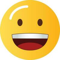 Grinning Face icon vector image. Suitable for mobile apps, web apps and print media.