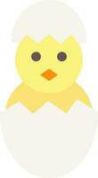 Hatched Egg icon vector image. Suitable for mobile apps, web apps and print media.