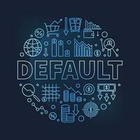 US Dollar Default vector concept circle shaped blue banner