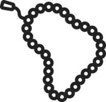Prayer Beads icon vector image. Suitable for mobile apps, web apps and print media.