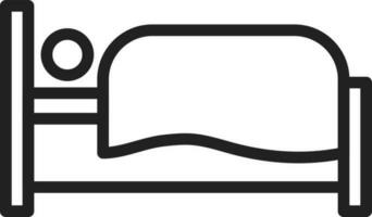 Person in Bed icon vector image. Suitable for mobile apps, web apps and print media.