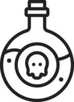 Poison icon vector image. Suitable for mobile apps, web apps and print media.