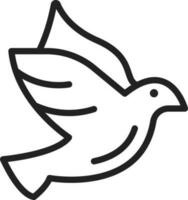 Pigeon icon vector image. Suitable for mobile apps, web apps and print media.