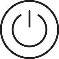 Power Button icon vector image. Suitable for mobile apps, web apps and print media.