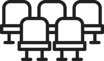 Seats icon vector image. Suitable for mobile apps, web apps and print media.