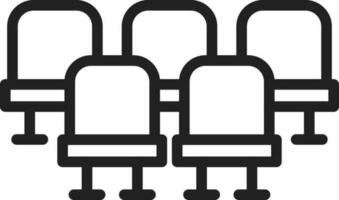 Seats icon vector image. Suitable for mobile apps, web apps and print media.