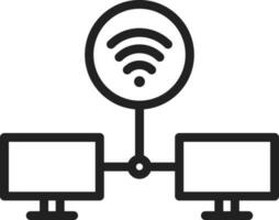Shared Signals icon vector image. Suitable for mobile apps, web apps and print media.