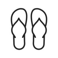 Flip Flops icon vector image. Suitable for mobile apps, web apps and print media.