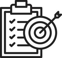 Goal Oriented icon vector image. Suitable for mobile apps, web apps and print media.