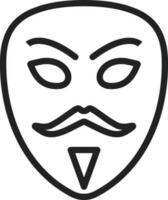 Hacker Mask icon vector image. Suitable for mobile apps, web apps and print media.