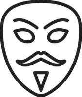 Hacker Mask icon vector image. Suitable for mobile apps, web apps and print media.