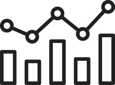 Increase and Decrease in Rate icon vector image. Suitable for mobile apps, web apps and print media.