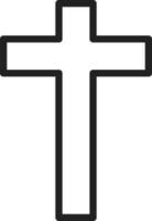 Latin Cross icon vector image. Suitable for mobile apps, web apps and print media.