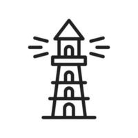 Lighthouse icon vector image. Suitable for mobile apps, web apps and print media.