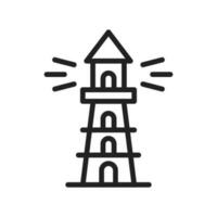 Lighthouse icon vector image. Suitable for mobile apps, web apps and print media.