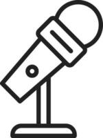 Mic Stand icon vector image. Suitable for mobile apps, web apps and print media.