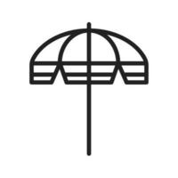 Parasol icon vector image. Suitable for mobile apps, web apps and print media.