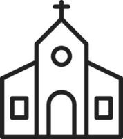 Church icon vector image. Suitable for mobile apps, web apps and print media.