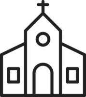 Church icon vector image. Suitable for mobile apps, web apps and print media.