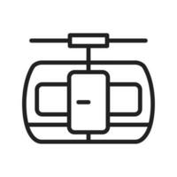 Cable Car Cabin icon vector image. Suitable for mobile apps, web apps and print media.