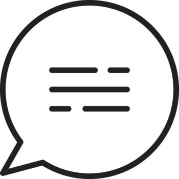 Chat Bubble icon vector image. Suitable for mobile apps, web apps and print media.