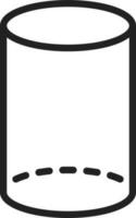 Cylinder icon vector image. Suitable for mobile apps, web apps and print media.