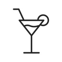 Cocktail icon vector image. Suitable for mobile apps, web apps and print media.