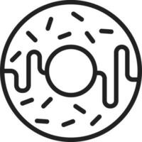 Doughnut sprinkled icon vector image. Suitable for mobile apps, web apps and print media.