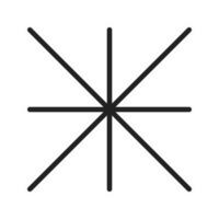 Eight-Spoked Asterisk icon vector image. Suitable for mobile apps, web apps and print media.