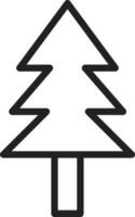 Evergreen Tree icon vector image. Suitable for mobile apps, web apps and print media.