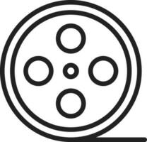 Film Reel icon vector image. Suitable for mobile apps, web apps and print media.