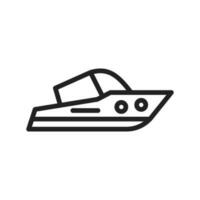 Yacht icon vector image. Suitable for mobile apps, web apps and print media.