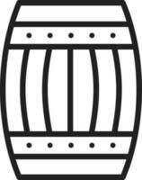 Barrel icon vector image. Suitable for mobile apps, web apps and print media.