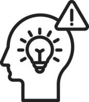 Bad Idea icon vector image. Suitable for mobile apps, web apps and print media.