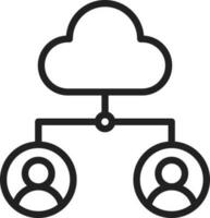 Cloud Group icon vector image. Suitable for mobile apps, web apps and print media.