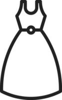 Cocktail Dress icon vector image. Suitable for mobile apps, web apps and print media.