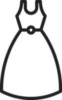 Cocktail Dress icon vector image. Suitable for mobile apps, web apps and print media.